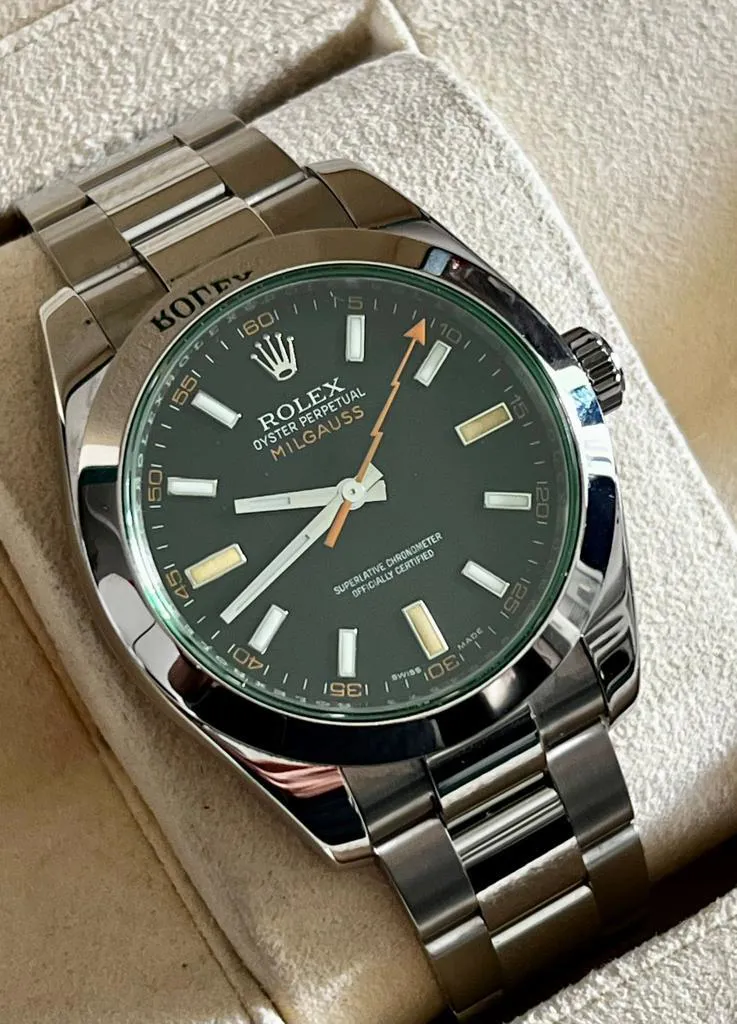 Rolex Milgauss 116400GV 40mm Stainless steel Black 4