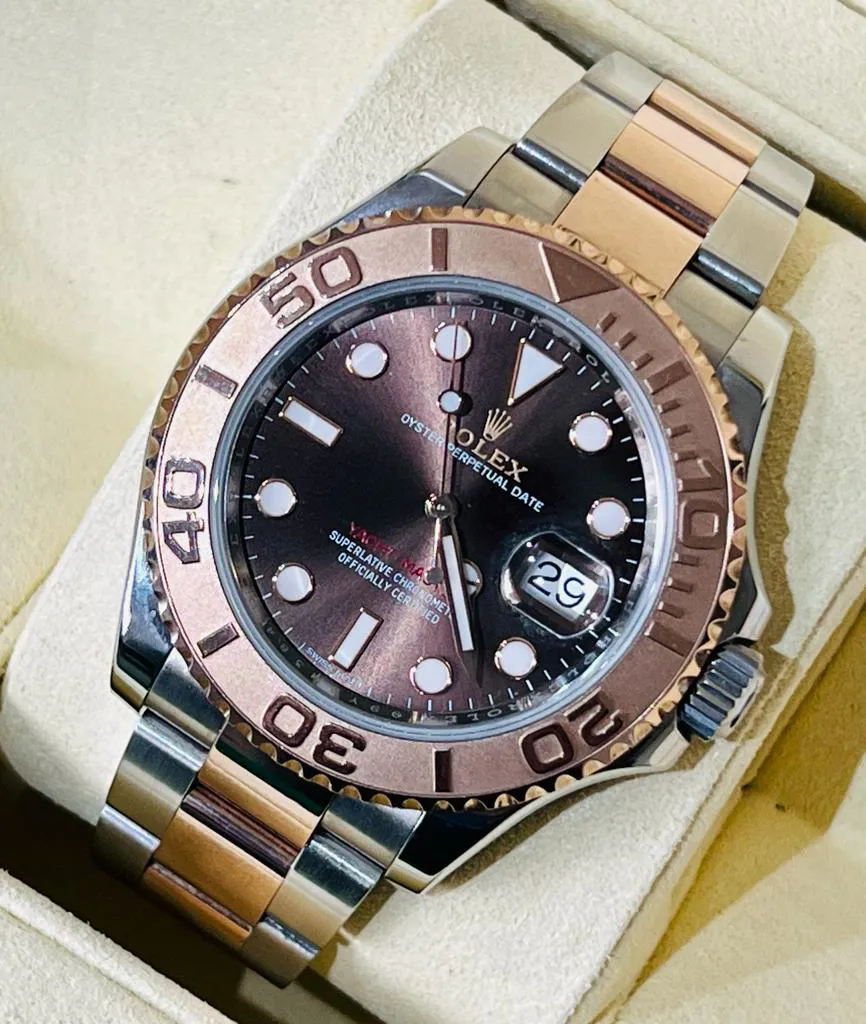 Rolex Yacht-Master 40 116621 40mm Rose gold and Stainless steel Brown