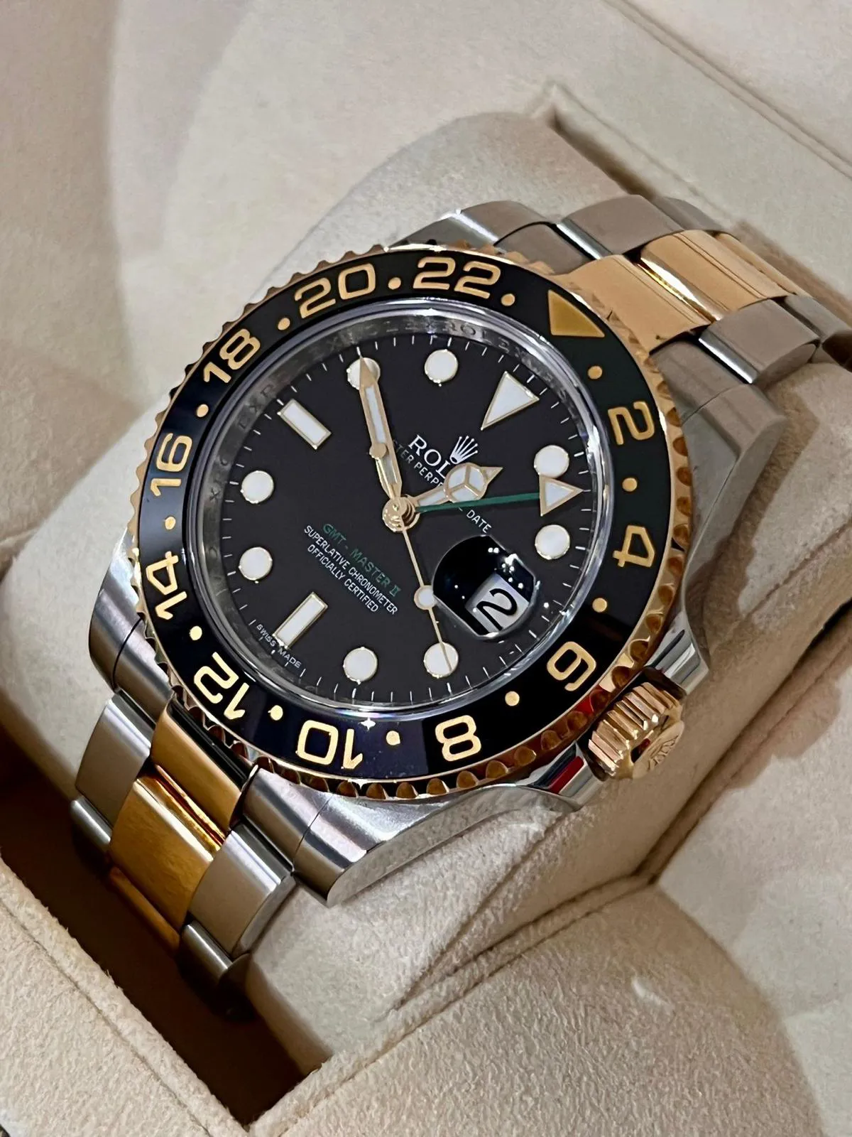 Rolex GMT-Master II 116713LN 40mm Yellow gold and Stainless steel Black 2