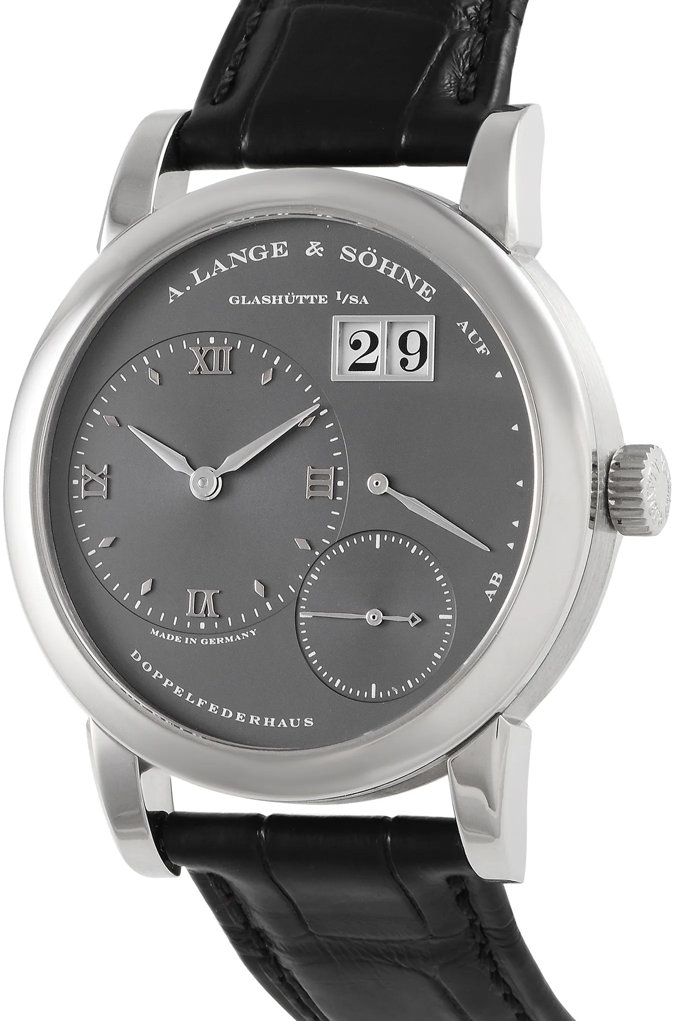 A. Lange & Söhne Lange 1 101.030 38.5mm White gold and 18k white gold Gray 1