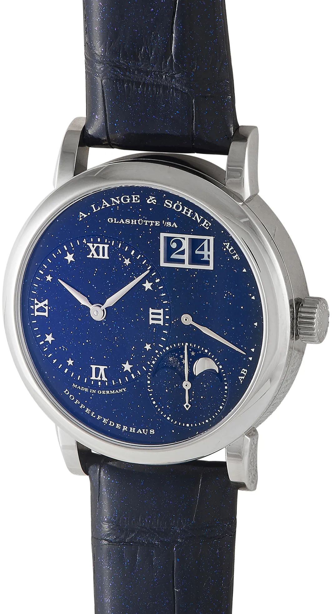 A. Lange & Söhne Lange 1 182.086 37mm White gold and 18k white gold Blue 1