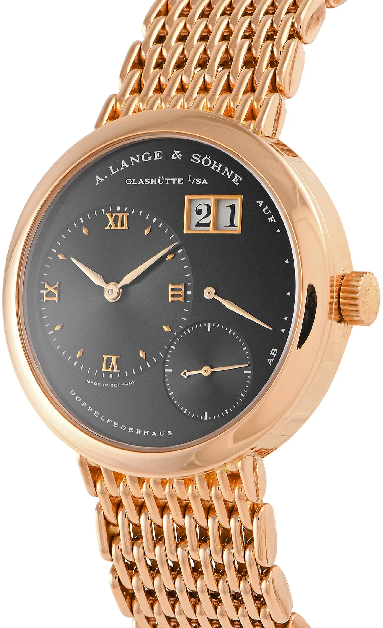 A. Lange & Söhne Lange 1 151.031 38.5mm Rose gold and 18k rose gold Black 1