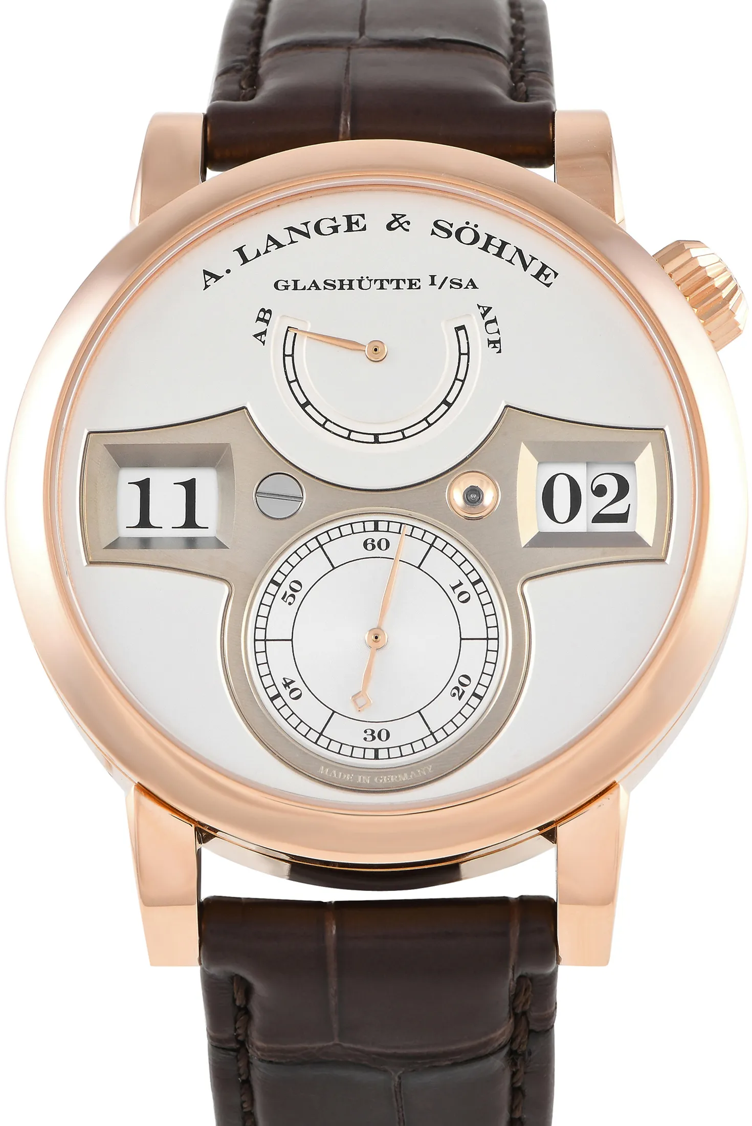 A. Lange & Söhne Zeitwerk 140.032 42mm Rose gold and 18k rose gold Silver