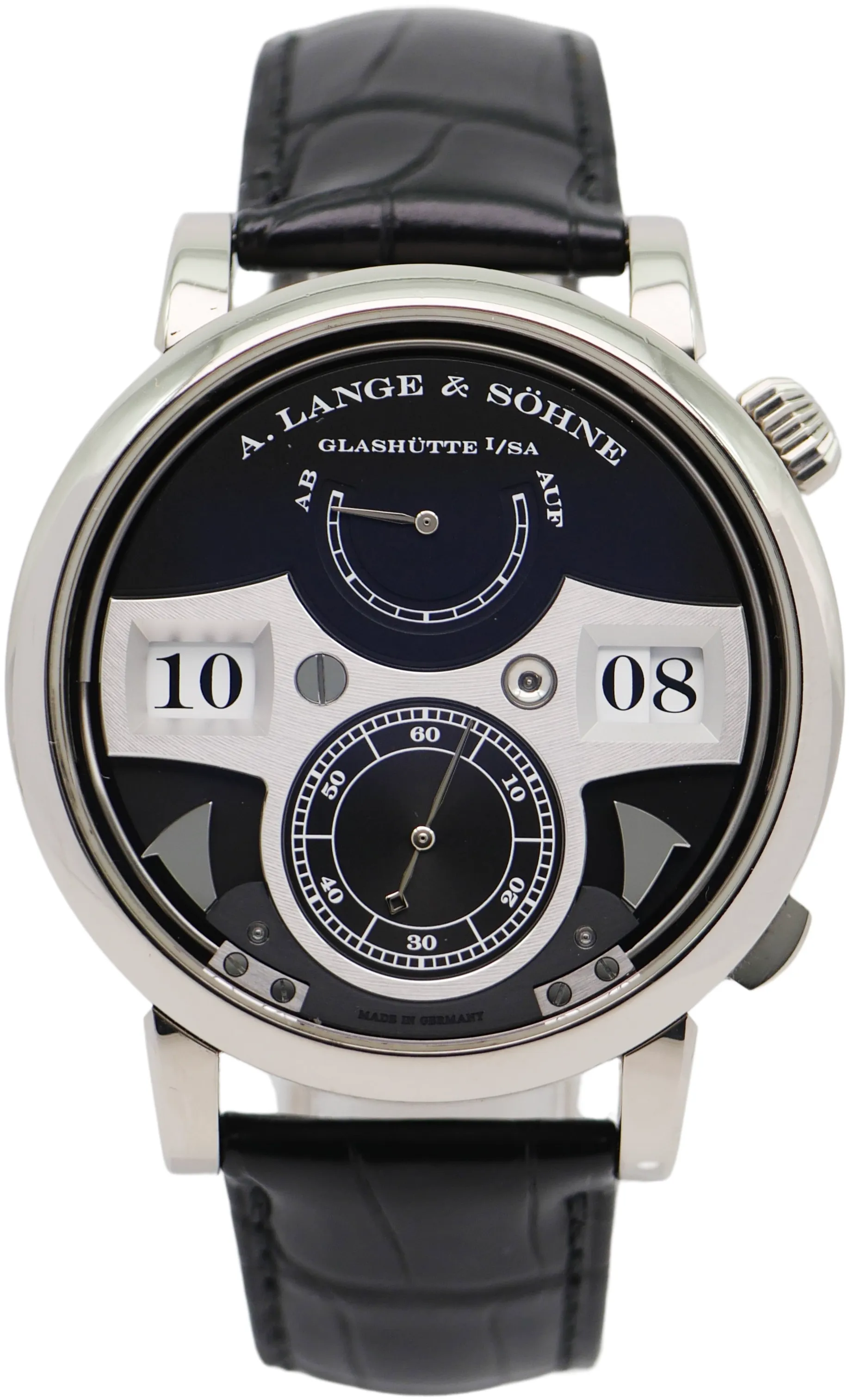 A. Lange & Söhne Zeitwerk 145.029 White gold Black