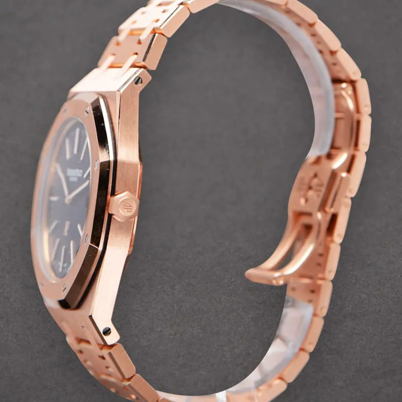 Audemars Piguet Royal Oak 15202OR.OO.1240OR.01 39mm Rose gold Blue 3