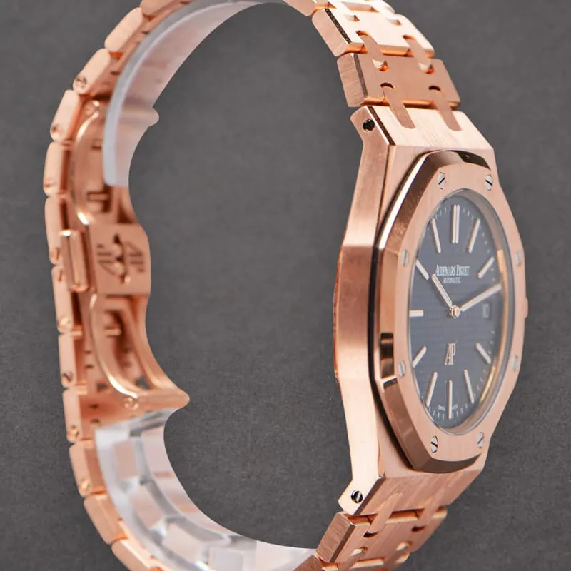 Audemars Piguet Royal Oak 15202OR.OO.1240OR.01 39mm Rose gold Blue 4