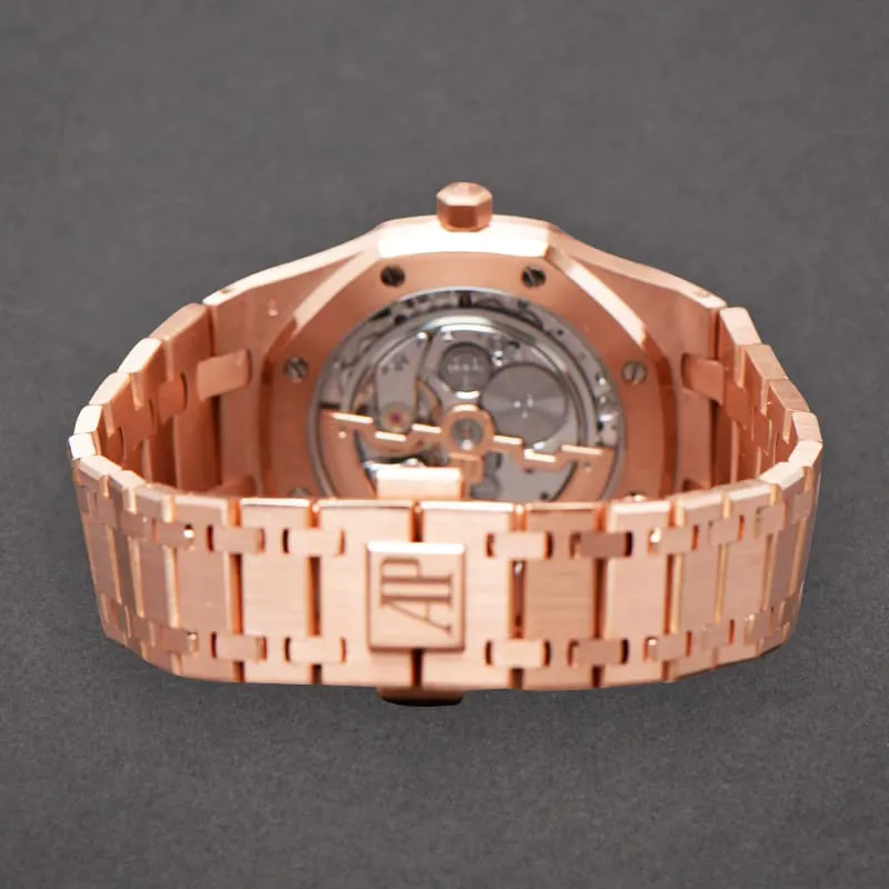 Audemars Piguet Royal Oak 15202OR.OO.1240OR.01 39mm Rose gold Blue 5