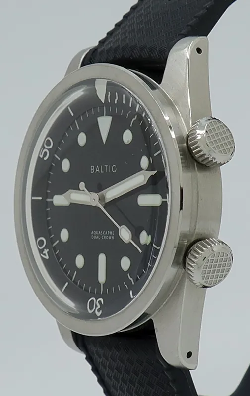 Baltic Aquascaphe Dual Crown 39mm Stainless steel Black 1