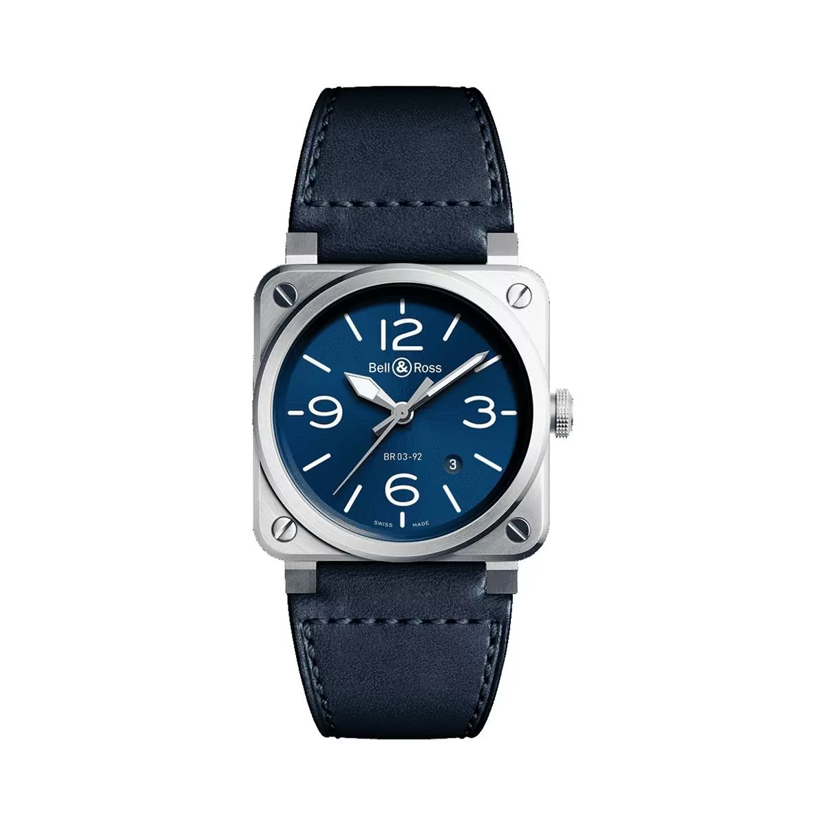 Bell & Ross BR03-92 1075491 40mm Stainless steel Blue