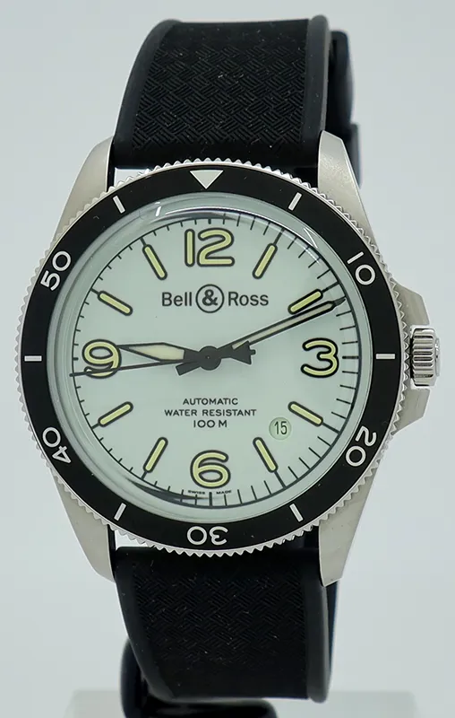 Bell & Ross BRV292 BR V2-92 FULL LUM 41mm Stainless steel Green