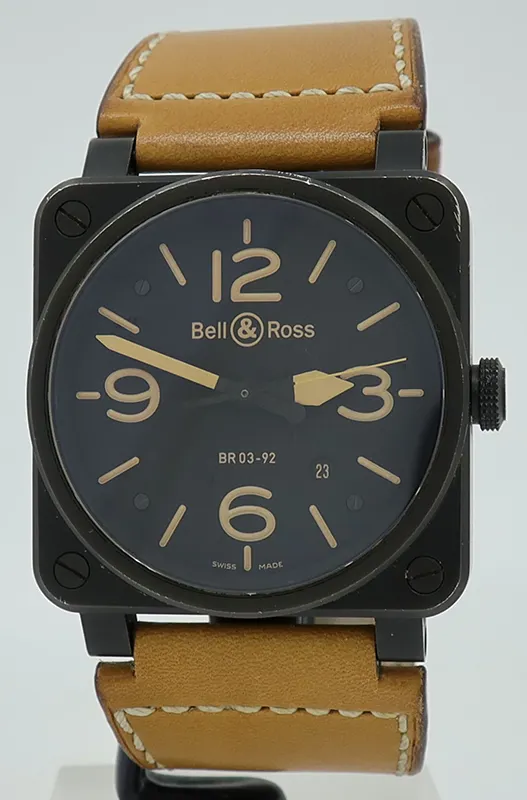 Bell & Ross BR03-92 BR03-92-S-HERITAGE 42mm Stainless steel and Black PVD Black