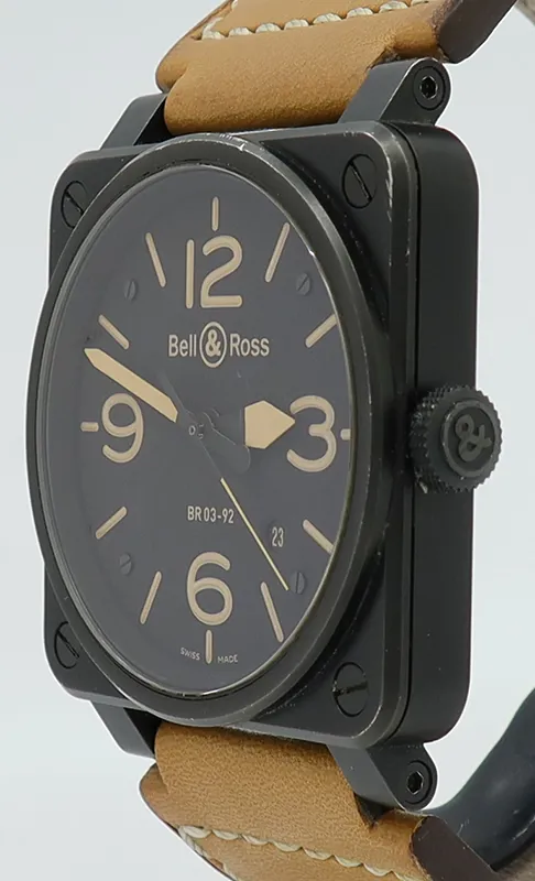 Bell & Ross BR03-92 BR03-92-S-HERITAGE 42mm Stainless steel and Black PVD Black 1