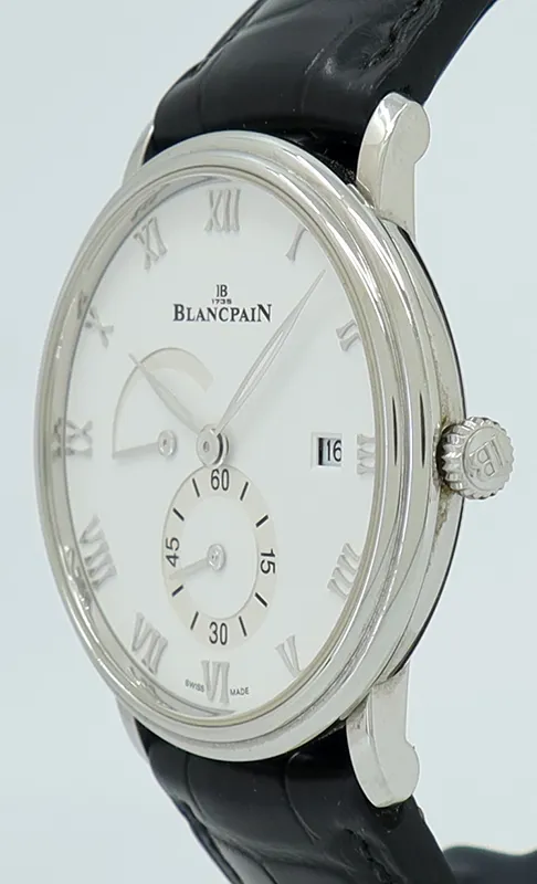 Blancpain Villeret 6606A-1127-55B 40mm Stainless steel White 1