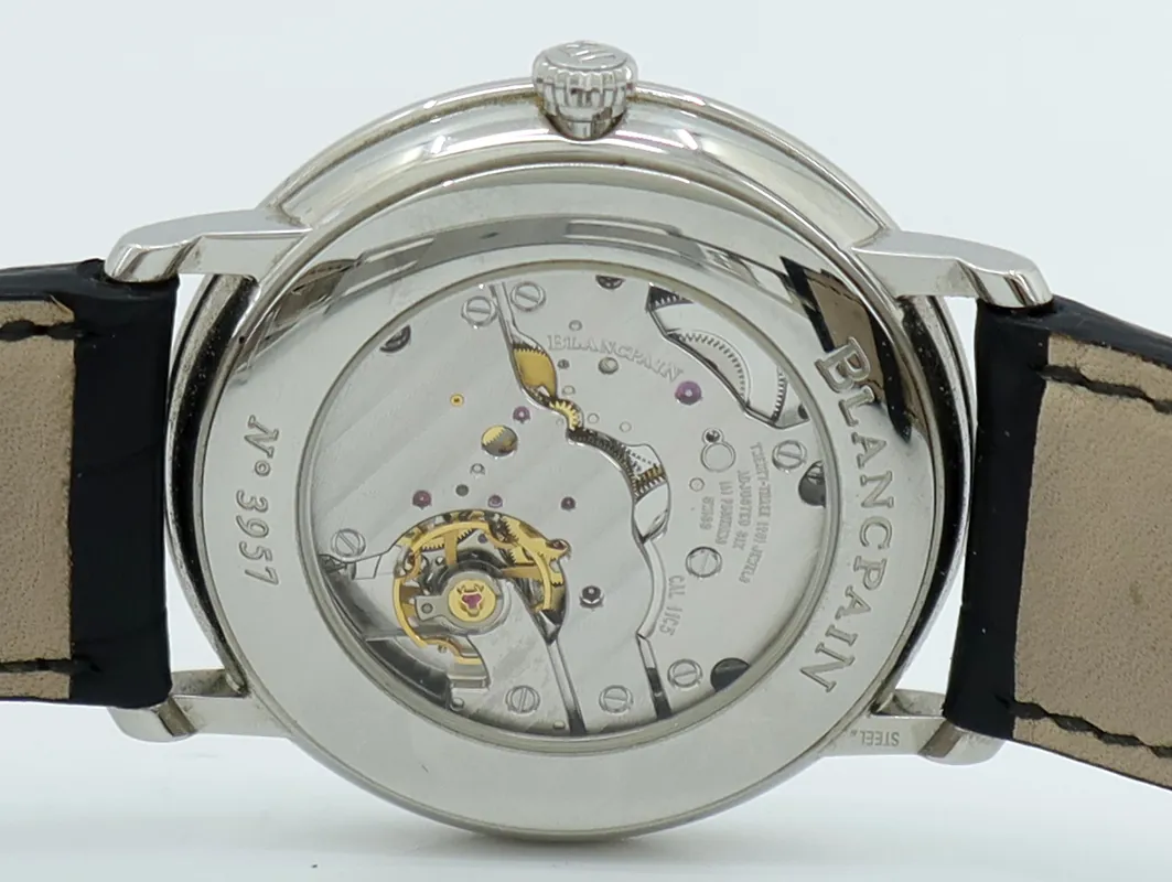 Blancpain Villeret 6606A-1127-55B 40mm Stainless steel White 5