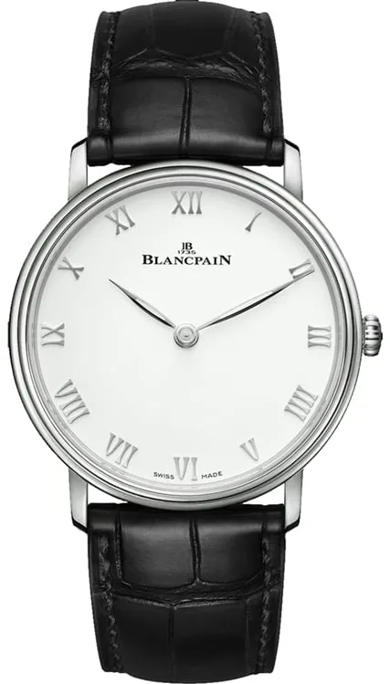 Blancpain Villeret Ultra-Slim 6605-1127-55B 39.5mm Stainless steel White