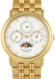 Blancpain Villeret 5895-1418-55B 18k yellow gold White