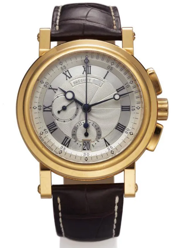 Breguet Marine 5827 43mm Yellow gold and 18k yellow gold White