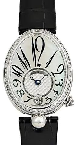 Breguet Reine de Naples 8918BB58964D00D3L 36.5mm White gold Mother-of-pearl