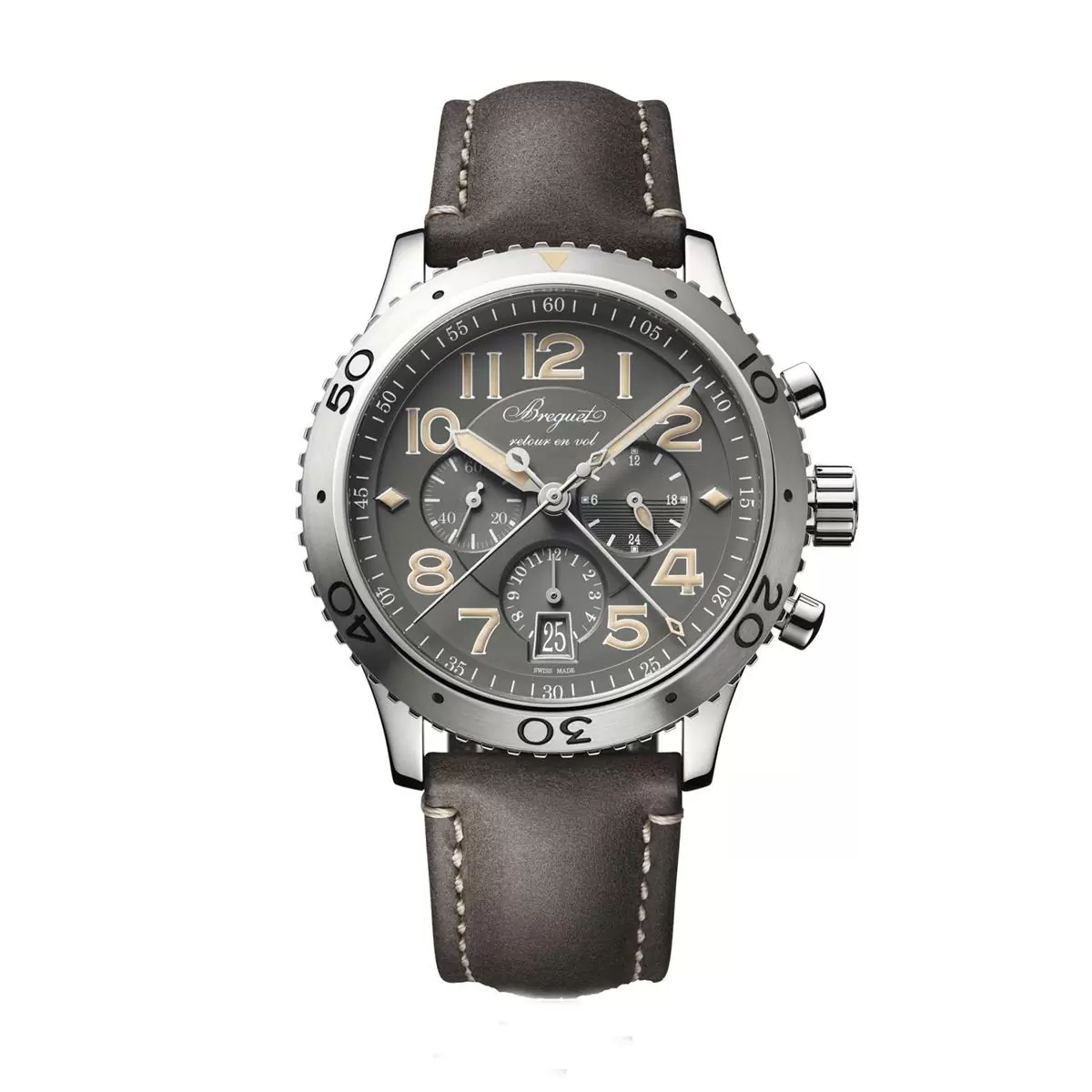 Breguet Type XXI 1000693 40mm Stainless steel Gray