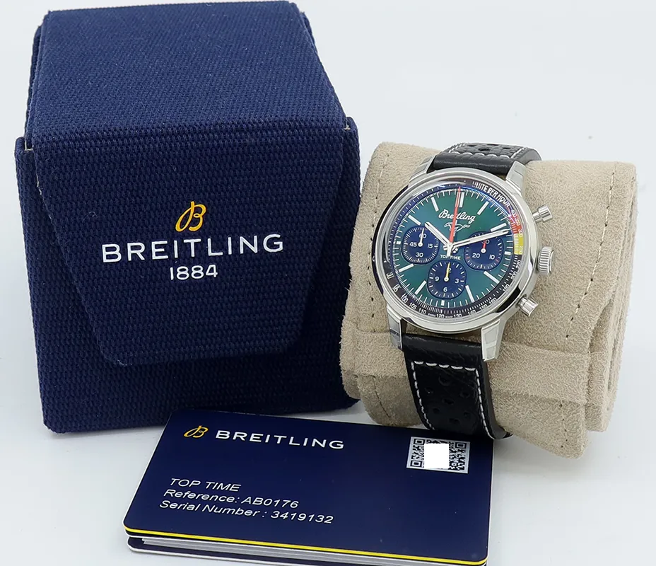 Breitling Top Time AB0176 41mm Stainless steel Green 6