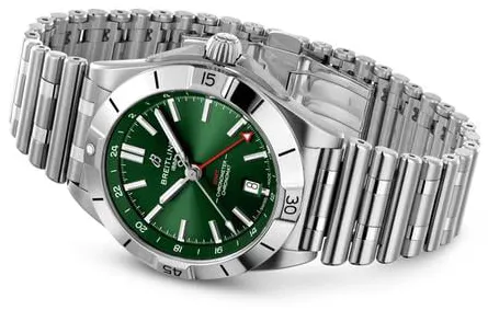 Breitling Chronomat A32398101L1A1 40mm Stainless steel Green 2