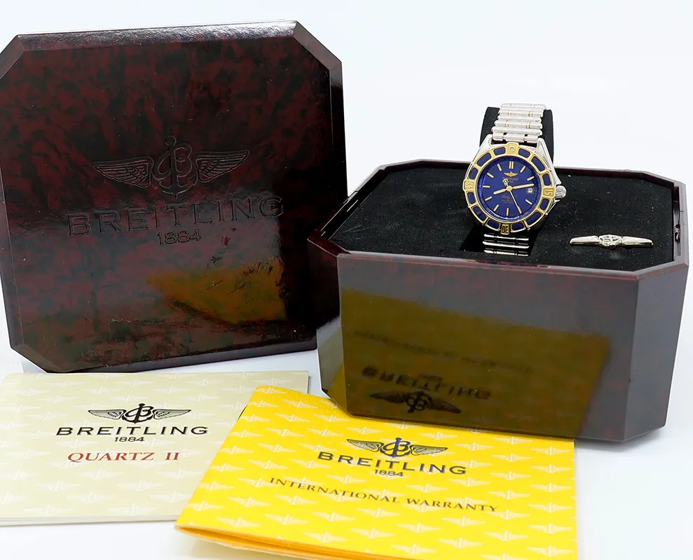 Breitling Lady J D52065 31mm Yellow gold and Stainless steel Blue 6