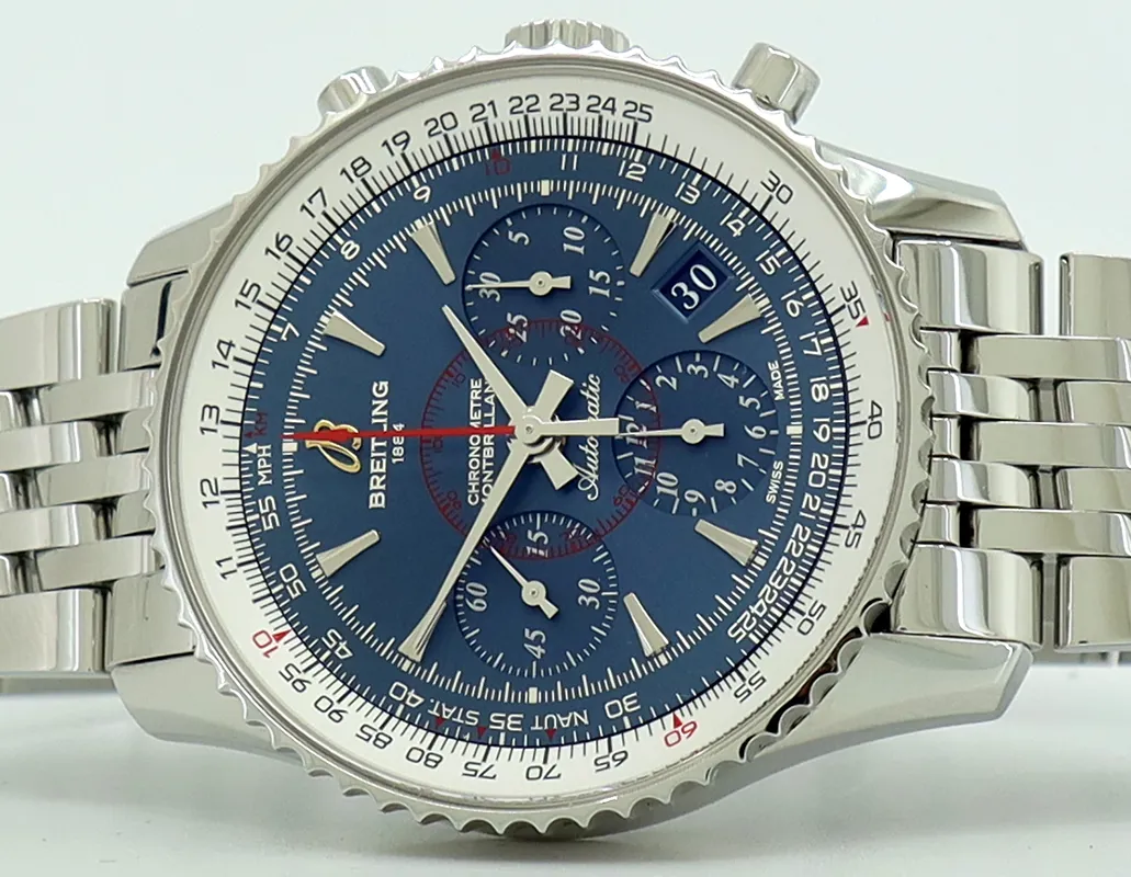 Breitling Montbrillant AB0130 40mm Stainless steel Blue 3