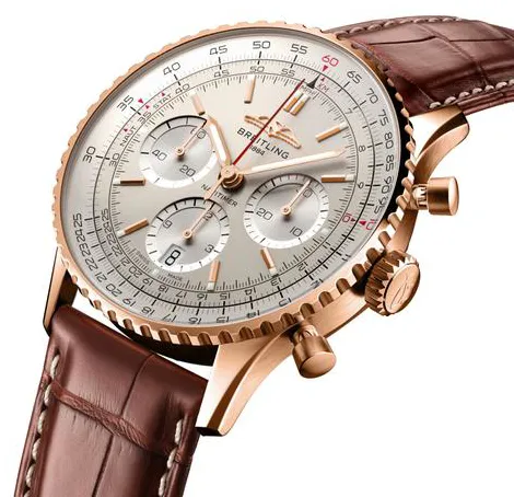 Breitling Navitimer RB0139211G1P1 41mm Rose gold Silver 1