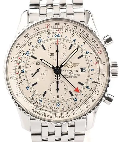 Breitling Navitimer World A2432212/G571 46mm Stainless steel White