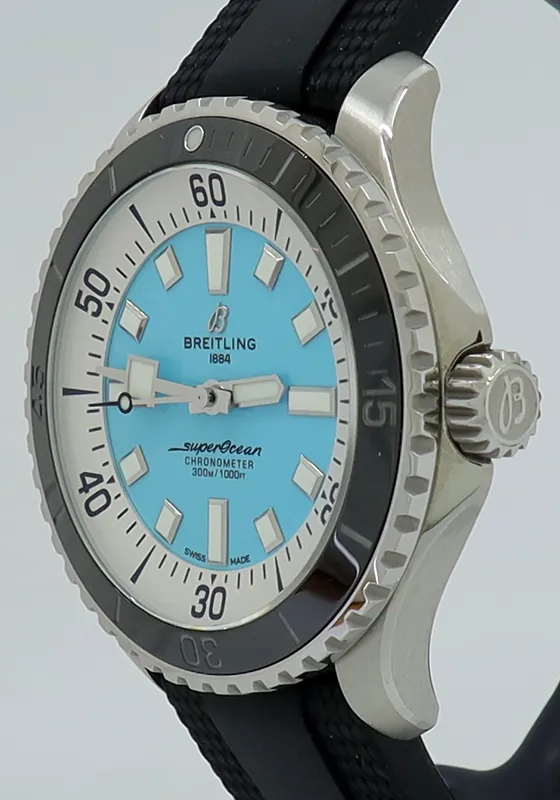 Breitling Superocean A17376211L2S1 44mm Stainless steel Turquoise 1