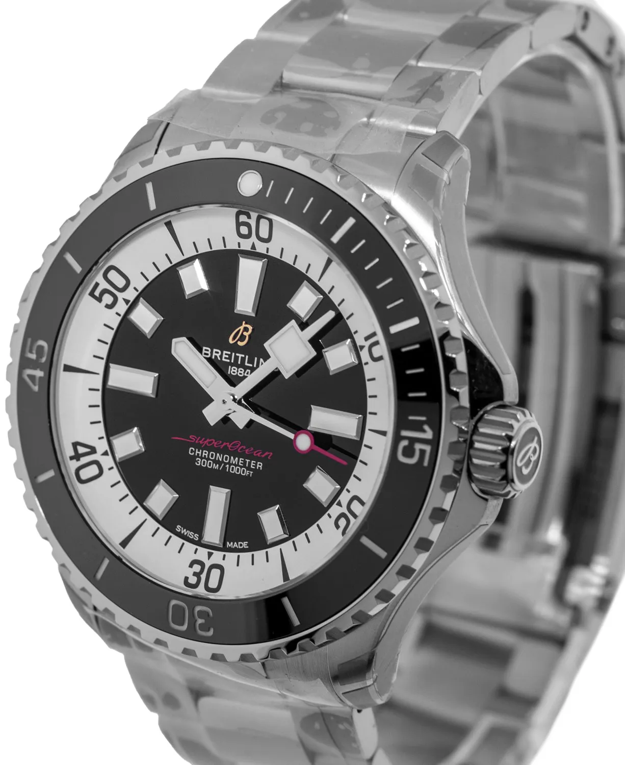 Breitling Superocean A17378211B1A1 46mm Stainless steel Black