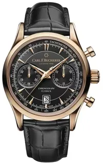 Carl F. Bucherer Manero 1020968 18k rose gold Black