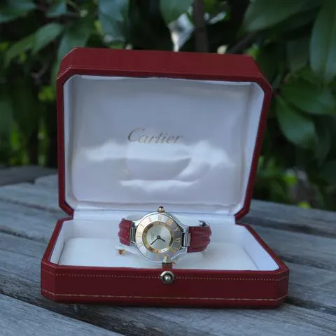 Cartier 21 Must de Cartier 1340 28mm Yellow gold and Stainless steel Silver