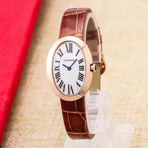 Cartier Baignoire Small Model W8000007 31.5mm Rose gold White