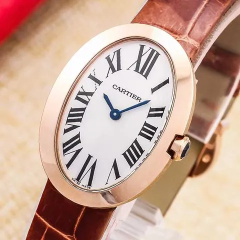 Cartier Baignoire Small Model W8000007 31.5mm Rose gold White 1