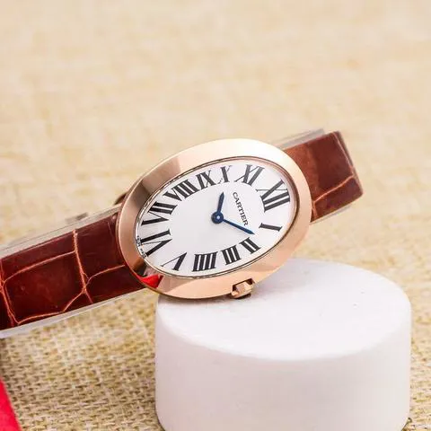 Cartier Baignoire Small Model W8000007 31.5mm Rose gold White 2