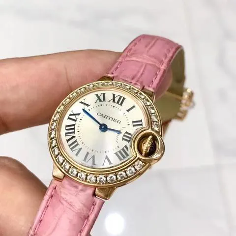 Cartier Ballon Bleu 28mm WE900251 28mm Rose gold Silver 3