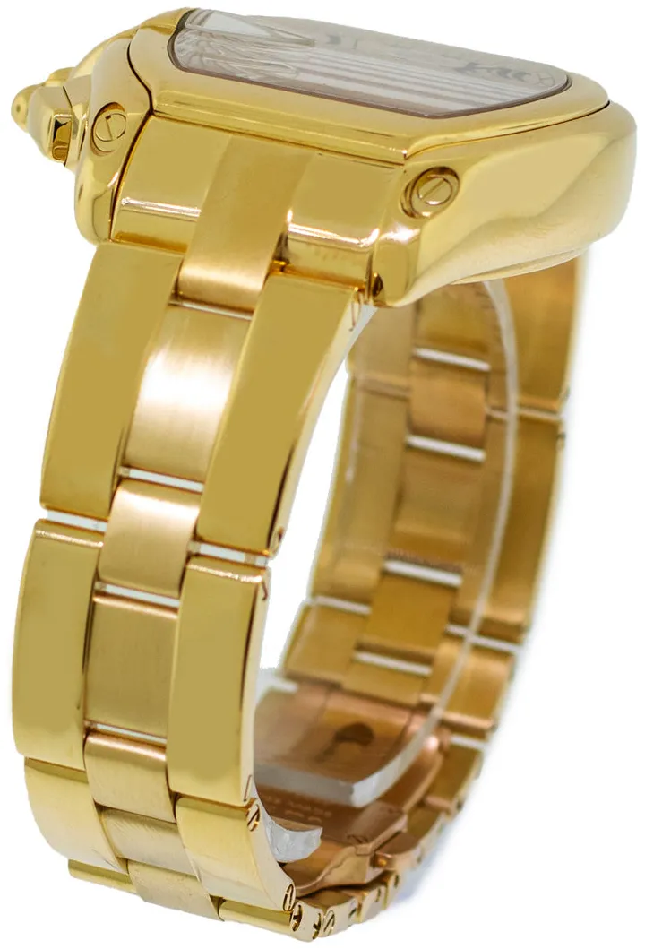 Cartier Roadster 2619 43mm Yellow gold and 18k yellow gold Silver Roman Dial 4