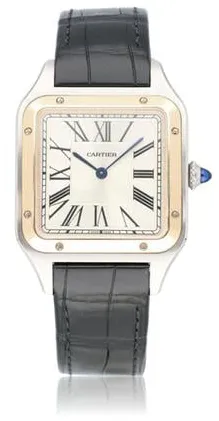 Cartier Santos Dumont W2SA0011 43.5mm Yellow gold and Stainless steel Silver