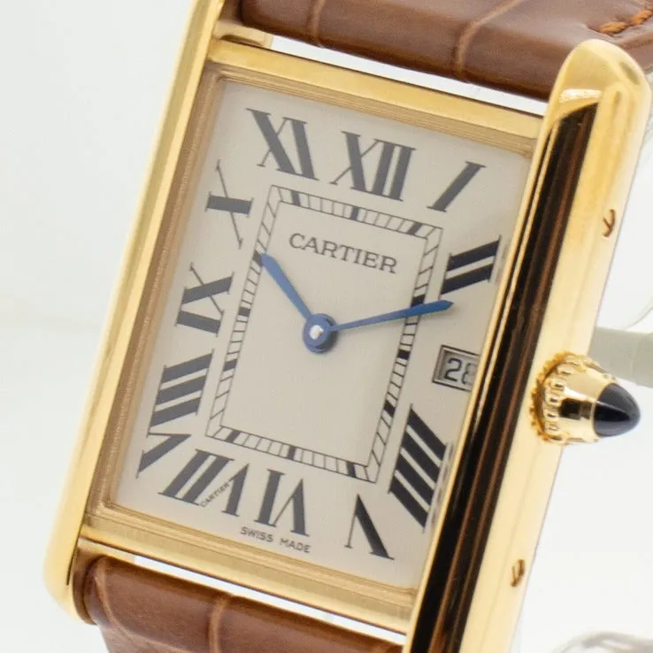 Cartier Tank Louis W1529756 25.5mm Yellow gold and 18k yellow gold White