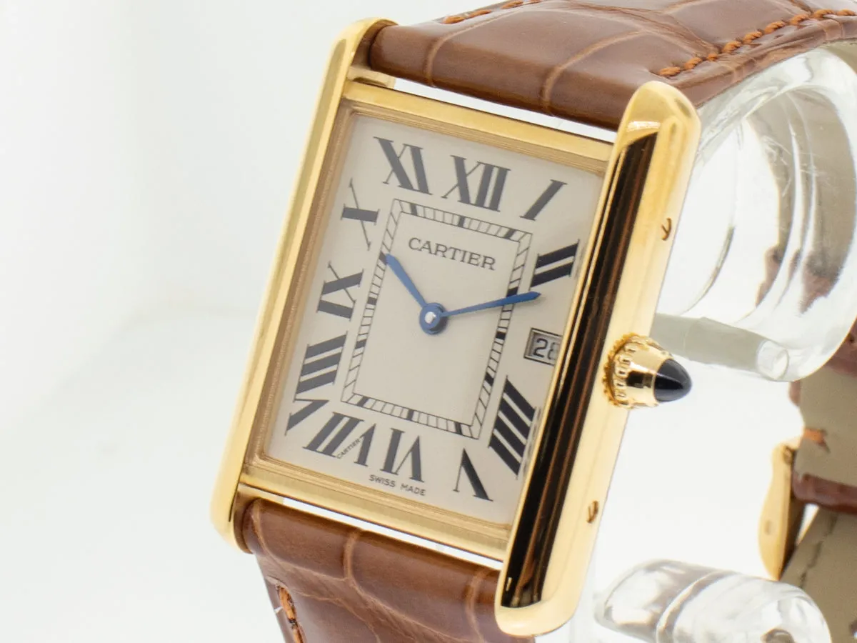 Cartier Tank Louis W1529756 25.5mm Yellow gold and 18k yellow gold White 2