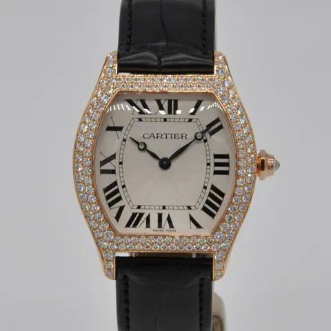 Cartier Tortue WA503951 43mm Rose gold Silver