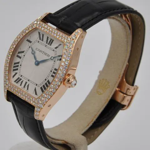 Cartier Tortue WA503951 43mm Rose gold Silver 1