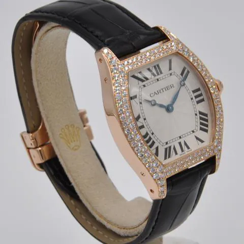 Cartier Tortue WA503951 43mm Rose gold Silver 4