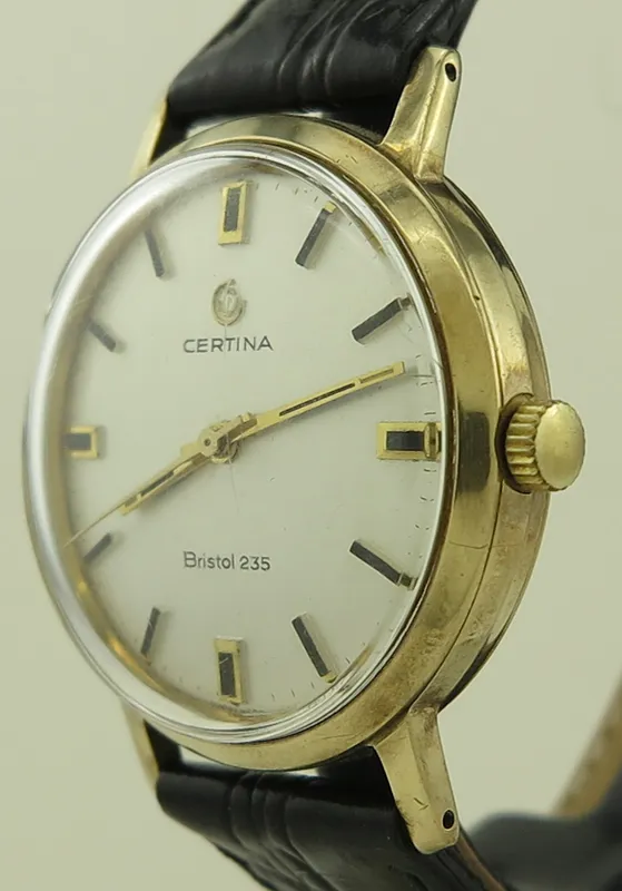 Certina 35mm Yellow gold Silver 1