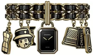 Chanel Première 1114963 18k yellow gold Black