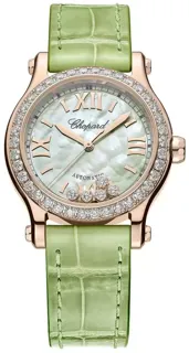 Chopard Happy Sport 1098751 18k rose gold White