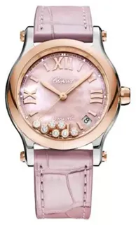 Chopard Happy Sport 1071087 18k rose gold White