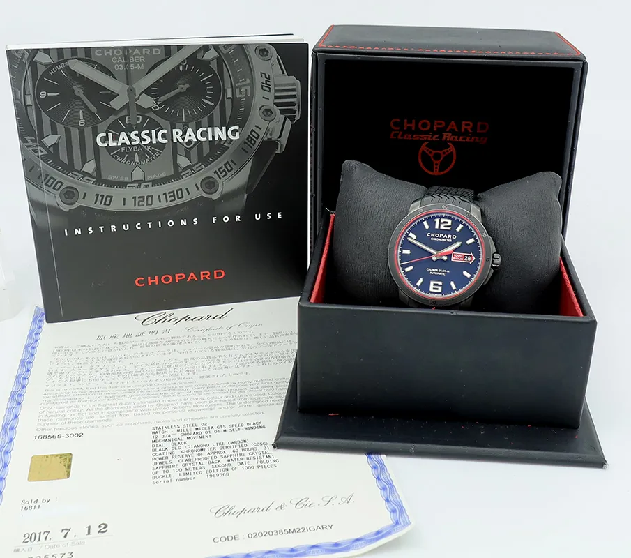 Chopard Mille Miglia 168565-3002 43mm Stainless steel and Black DLC Black 6