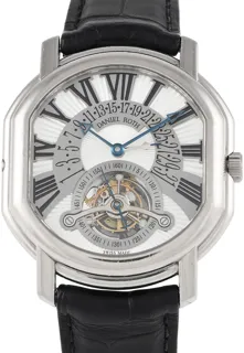 Daniel Roth Tourbillon Retrograde Date 196.X.60 18k white gold Silver